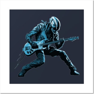 Alien Guitarist Posters and Art